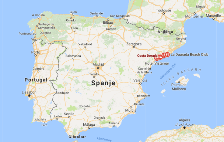 costa dorada kaart strandvakantie spanje