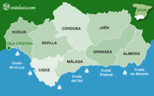 isla-cristina-kaart vakantie spanje