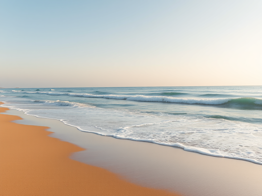 rustig strand in Spanje